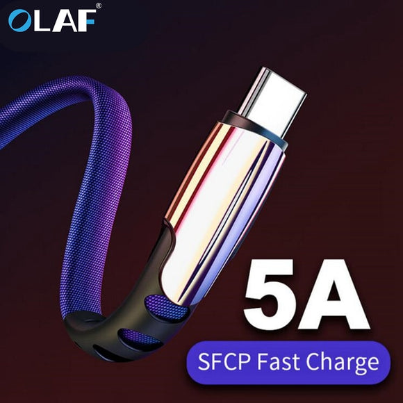 5A USB Type C Cable Fast Charging USB